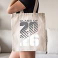 Class Of 2026 High School Senior Graduation Grey Sport Style Canvas Tote Bag