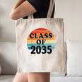 Class Of 2035 Senior Graduate Retro Graduation Canvas Tote Bag