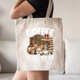 Coffee Cats And Books Cats And Reading Lovers Canvas Tote Bag