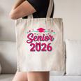 Coquette Pink Bow Senior 2026 Class Of Graduation Canvas Tote Bag