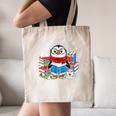 Cute Christmas A Penguin Reading Book Snowflake Hot Teacher Canvas Tote Bag Cute Christmas A Penguin Reading Book Snowflake Hot Teacher Canvas Tote Bag