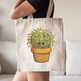 Cute Golden Barrel Cactus Introvert Distressed Canvas Tote Bag