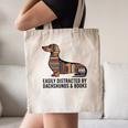 Dachshund Dog Dachshund Decor Books Nerds Dachshund Canvas Tote Bag