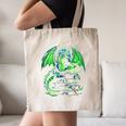 Dragon Reading Books Bookworm Canvas Tote Bag