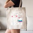Easily Distracted By Cats And Books Cute Cat And Book Lovers Canvas Tote Bag