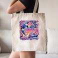 EAT THE RICH 90S NOSTALGIA WHALE ORCA YAHCT RETRO Canvas Tote Bag