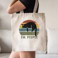 Ew People Cat Lazy Introvert Anti Social Canvas Tote Bag