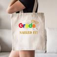 Fourth 4th Grade 2018 Nailed It Graduation Shirt Canvas Tote Bag