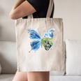 Frutiger Aero Aesthetic Butterfly Computer Fishes Scenery Canvas Tote Bag