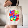 Frutiger Aero Aesthetic Tech Orb Pattern Heart Cherry Lips Canvas Tote Bag