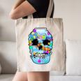 Frutiger Aero Aesthetic Tech Skull Computer Fishes Raglan Baseball Tee Canvas Tote Bag