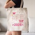 Girls Little Miss Kindergarten Grad 2025 Coquette Graduation Canvas Tote Bag
