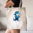Grad Class Of 2025 Boys Shark Graduation Graduated Canvas Tote Bag