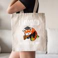 I Graduated Can I Go Back To Bed Sleepy Red Panda Graduation Canvas Tote Bag