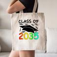 Graduation Class Of 2035 Hand Prints Space Pre-K -12th Grade Canvas Tote Bag