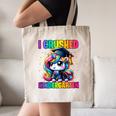 Graduation I Crushed Kindergarten Unicorn Girls Grad Magical Canvas Tote Bag