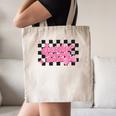 Groovy Senior Class Of 2026 Coquette Pink Bow Graduation Canvas Tote Bag