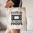 Over The Hill Please Be Patient I'm From The 1900s VHS Canvas Tote Bag Over The Hill Please Be Patient I'm From The 1900s VHS Canvas Tote Bag