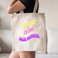 I'm Just Social Distancing Introvert Funny Canvas Tote Bag I'm Just Social Distancing Introvert Funny Canvas Tote Bag