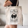 Introvert Apparel Emporium Mothman Tarot Card Antisocial Butterfly Cryptozoologist -Adults Grey Canvas Tote Bag