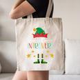 The Introvert Elf Christmas Family Matching Fun Xmas Top Canvas Tote Bag