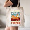 Introvert Fox Animal Lover Saying Loner Antisocial Canvas Tote Bag