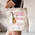 Introvert Guitarist Expressing Words Through Guitar Melody Canvas Tote Bag