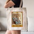 Introvert Homebody Awkward Skeleton The Homebody Tarot Card Canvas Tote Bag