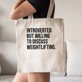 Introverted Weightlifter Gym Weightlifting Introvert Canvas Tote Bag Introverted Weightlifter Gym Weightlifting Introvert Canvas Tote Bag