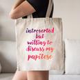 Introverted Willing To Discuss Papitese Introvert Canvas Tote Bag Introverted Willing To Discuss Papitese Introvert Canvas Tote Bag