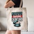 Introverted But Willing Discuss Skincare Canvas Tote Bag
