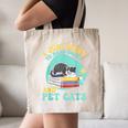 I Just Want To Read Books And Pet Cats Cat Book Lovers Canvas Tote Bag