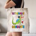 Kids 1st Grade Graduate Dinosaur Trex 1st Grade Graduation Canvas Tote Bag