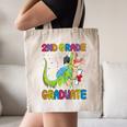 Kids 2nd Grade Graduate Dinosaur Trex 2nd Grade Graduation Canvas Tote Bag
