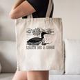 Loon Bird Pun Leave Me A Loon Nature For Introverts Canvas Tote Bag