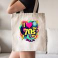 I Love The 70s Retro Cassette Roller Vinyl Nostalgia Vibes Canvas Tote Bag I Love The 70s Retro Cassette Roller Vinyl Nostalgia Vibes Canvas Tote Bag
