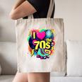 I Love The 70s Retro Cassette Roller Vinyl Nostalgia Vibes Canvas Tote Bag I Love The 70s Retro Cassette Roller Vinyl Nostalgia Vibes Canvas Tote Bag
