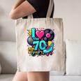 I Love The 70s Vintage Cassette Roller Vinyl Nostalgia 70s Canvas Tote Bag