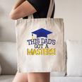 Masters Degree Proud Dad Graduation Shirt MBA Social Work Canvas Tote Bag