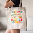 Next Stop Middle School Elementary School Graduation 2025 Canvas Tote Bag
