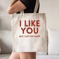 I Like You But Got No Game Introvert Minimalist Joke Canvas Tote Bag I Like You But Got No Game Introvert Minimalist Joke Canvas Tote Bag
