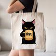 Nope Coffee Cat – Introvert Humor Monday Kitty Canvas Tote Bag Nope Coffee Cat – Introvert Humor Monday Kitty Canvas Tote Bag