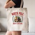 North Pole Book Club Hot Cocoa Bookworm Christmas Xmas Canvas Tote Bag