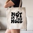 Not In The Mood Anti Social Introvert Sarcastic Retro Canvas Tote Bag