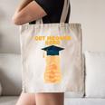 Orange Tabby Cat Graduation Distressed Shirt For Grads For Men Women Girls Kids Canvas Tote Bag