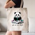 Panda Reading Chapter Books Canvas Tote Bag Panda Reading Chapter Books Canvas Tote Bag