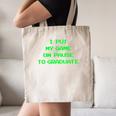 I Paused My Game To Graduate School Graduation Gamer Canvas Tote Bag