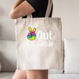 Peace Out 5th Grade Tie Dye Graduation Class Of 2026 Canvas Tote Bag