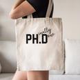 PhD Shirt Phinally Finally Done Graduation Her Canvas Tote Bag