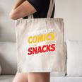 Powered By Comics And Snacks Comic Book Lover Canvas Tote Bag